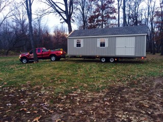 Delivery of shed